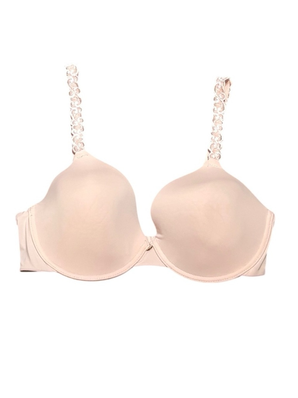 Natori Light Blush Smooth T-Shirt Bra with Lace Straps
